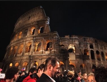 Pope Francis prays the Way of the Cross