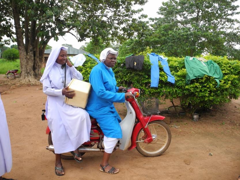 Sisters on motor bikes