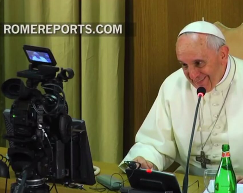 Young people in 20 minute video chat with Pope!