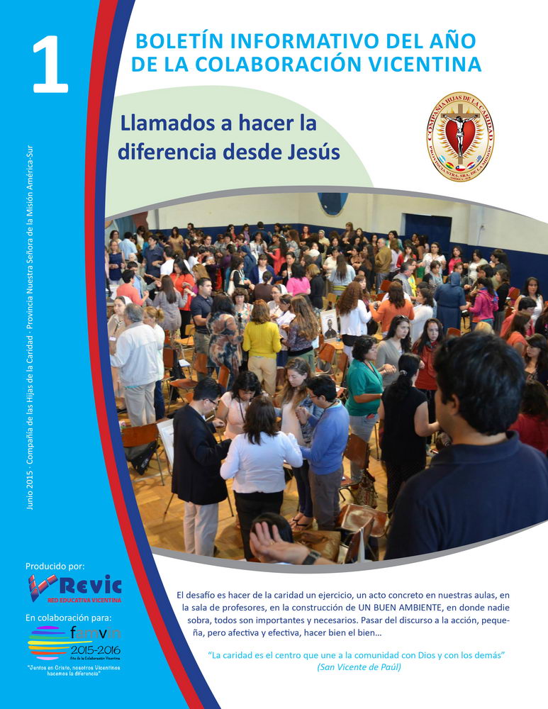 Boletín informativo REVIC nº 1 sobre el año de la colaboración vicentina