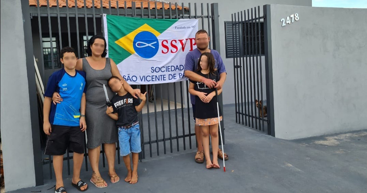 Proyecto de construcción de viviendas para familias asistidas por parte de la SSVP en Brasil