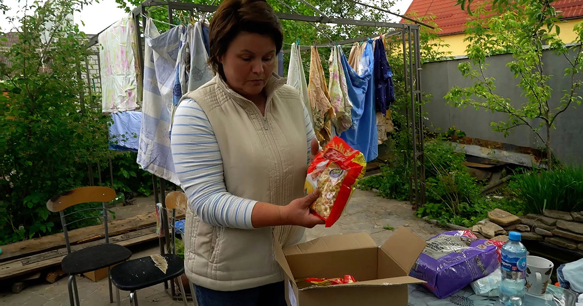 Conozca a Ivanna, que recibe canastas de alimentos de Depaul Ucrania