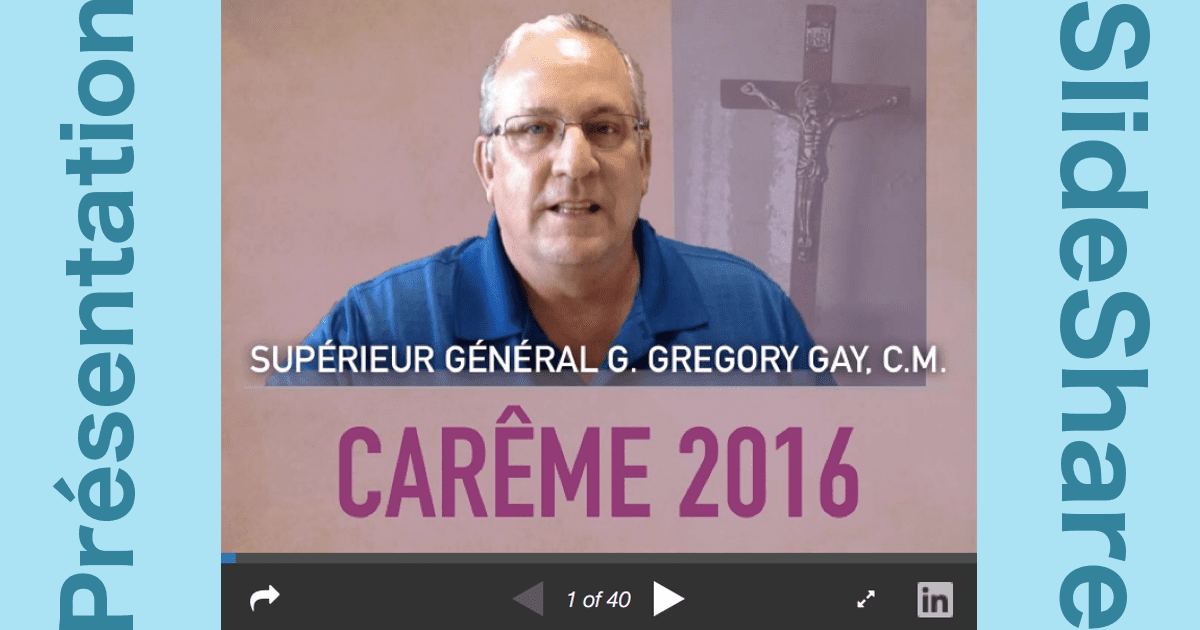 Lettre de Carême 2016: Présentation