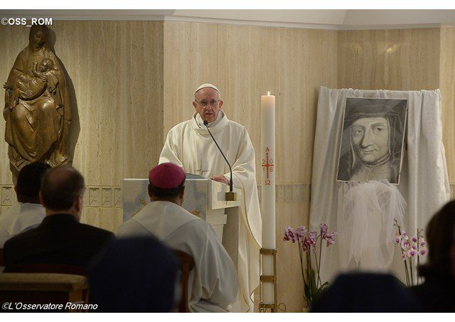 Le Pape a dédié une pensée spéciale aux sœurs de la Compagnie des Filles de la Charité, à l’occasion de la fête de Sainte Louise de Marillac