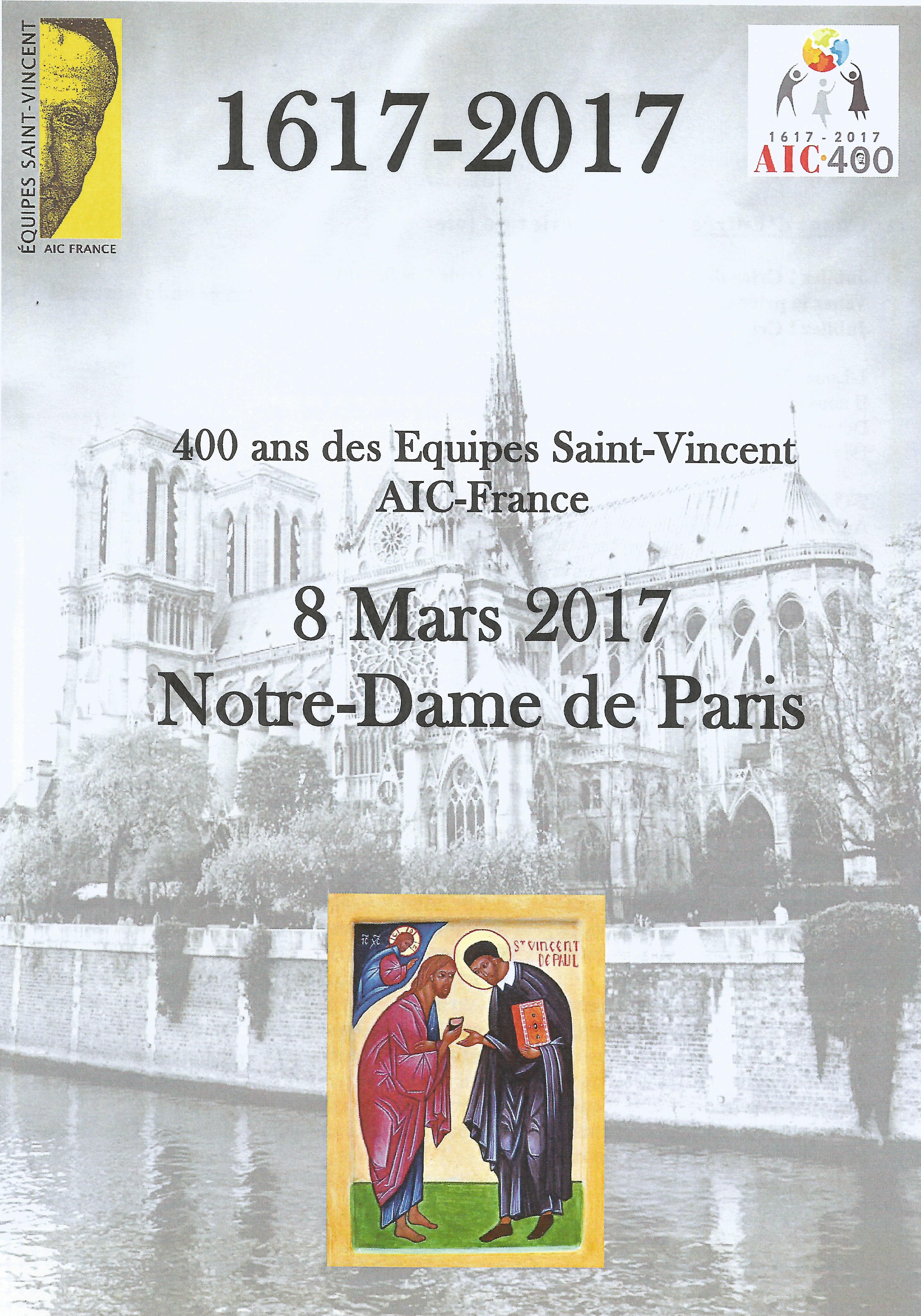 Messe des 400 ans des Equipes Saint Vincent « AIC-France »