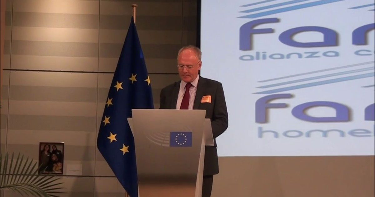 Discours à l’UE annonçant l’Alliance Famvin avec les personnes Sans-Abris, discours de Mark McGreevy