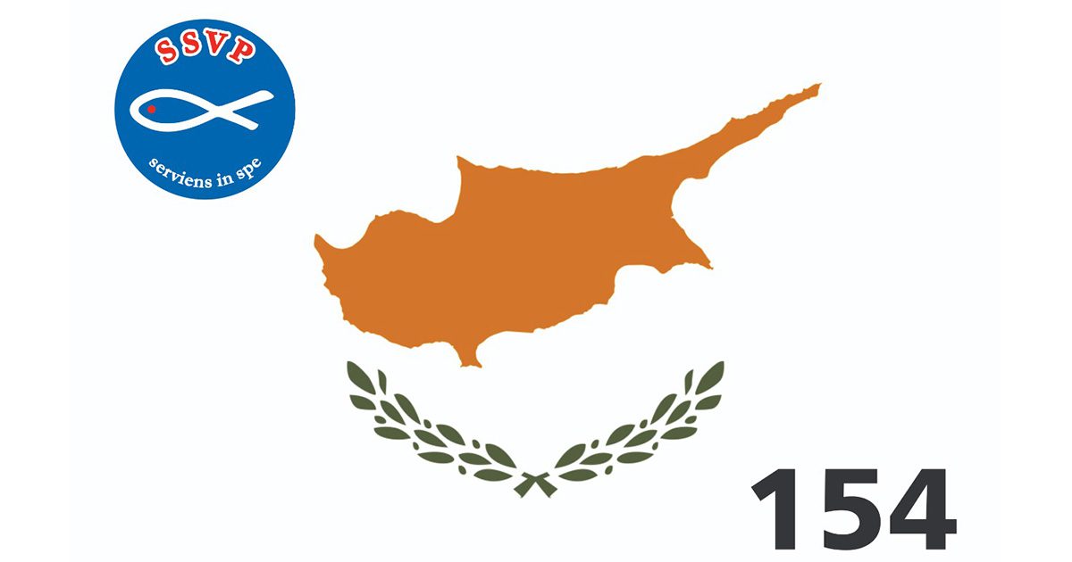 SSVP en expansion : Chypre est le 154ème territoire qui se joint à notre grand réseau caritatif