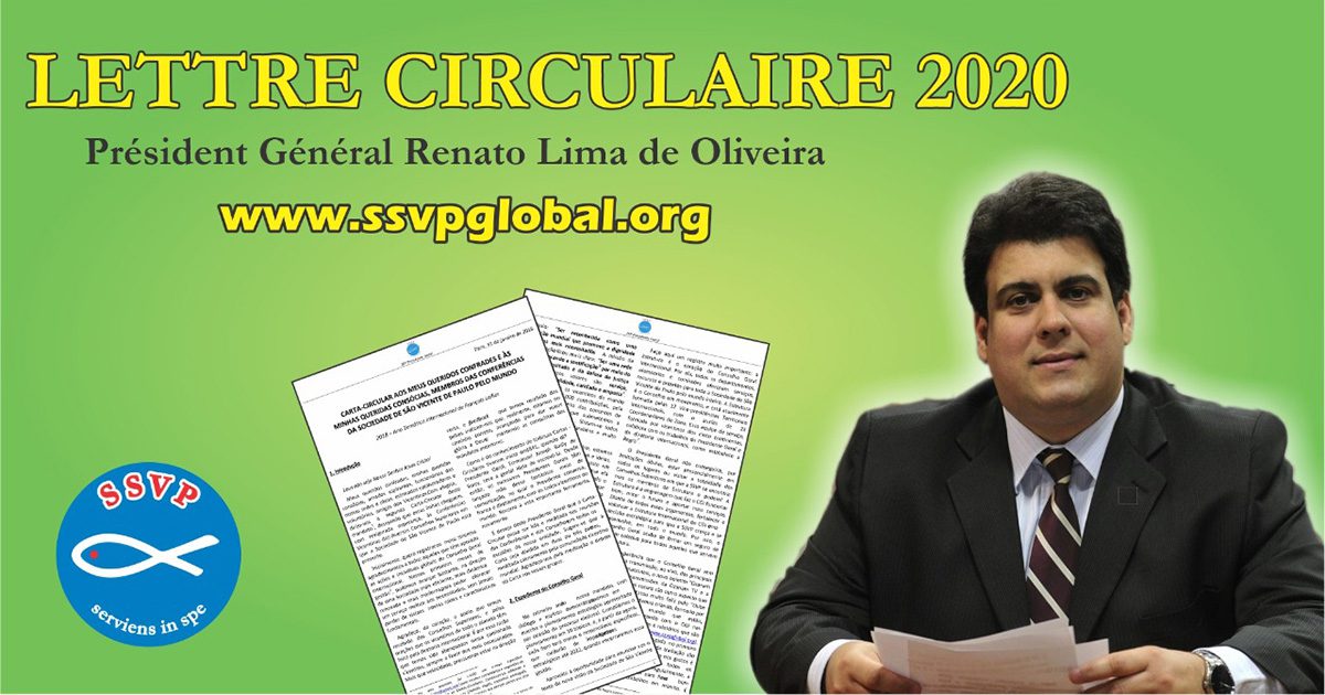 Lettre circulaire 2020 du Président Général de la Société de Saint-Vincent-de-Paul