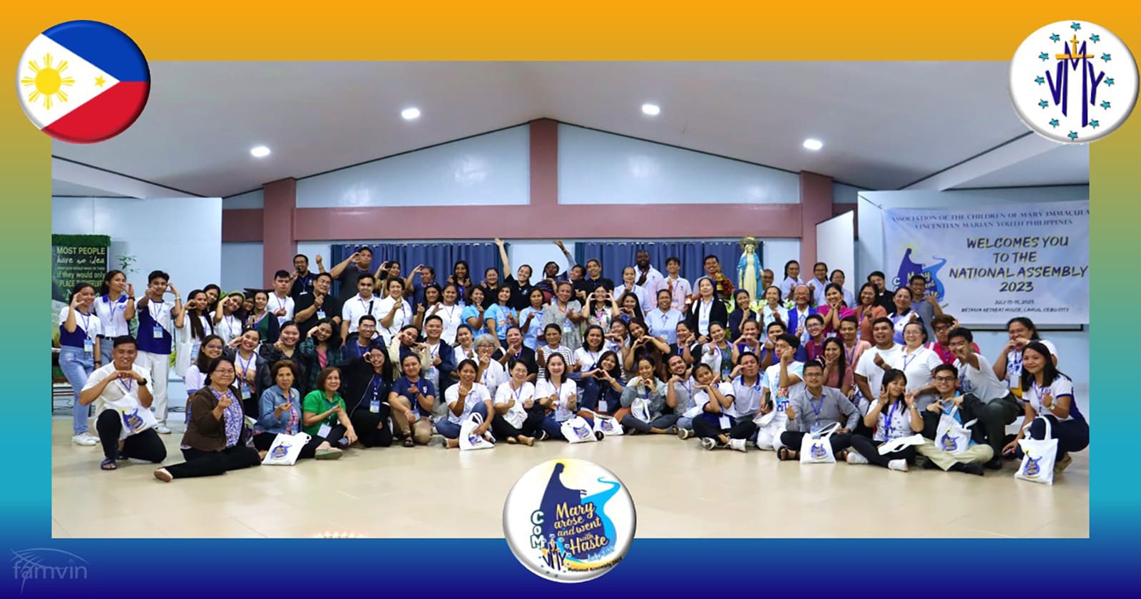 Assemblée Nationale 2023 de la Jeunesse Mariale Vincentienne aux Philippines