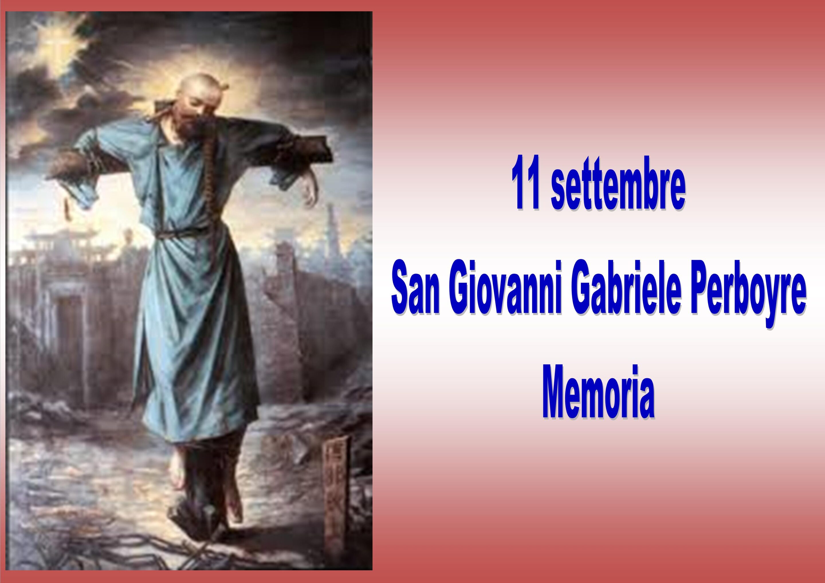 11 settembre: San Giovanni Gabriele Perboyre