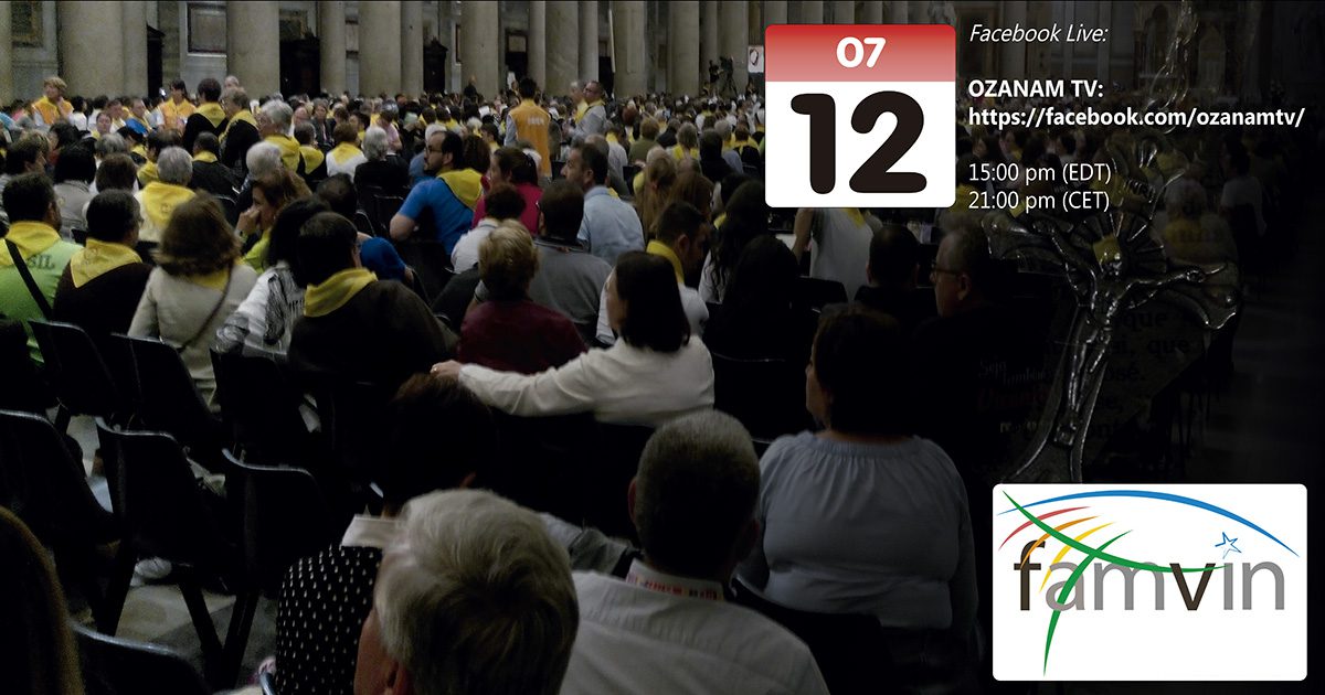 Mancano solo due giorni: 12 luglio, incontro di preghiera mondiale organizzato dalla Famiglia Vincenziana: vi aspettiamo!