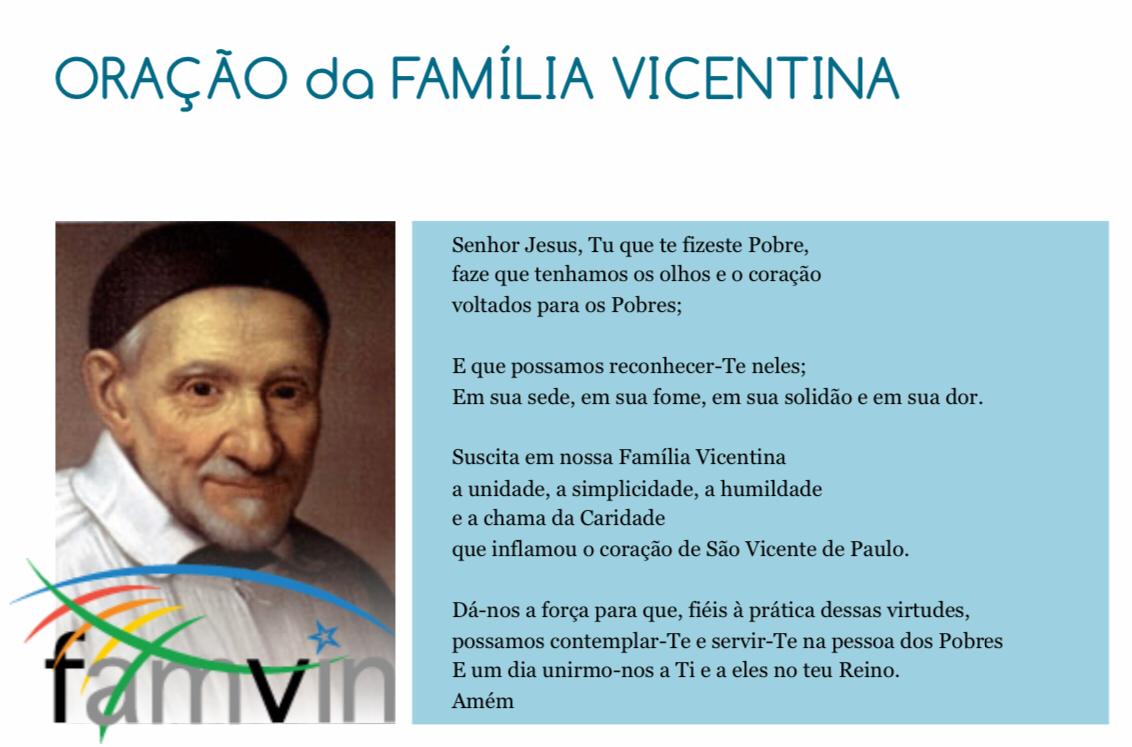 Oração da Família Vicentina #FamVin2020Roma