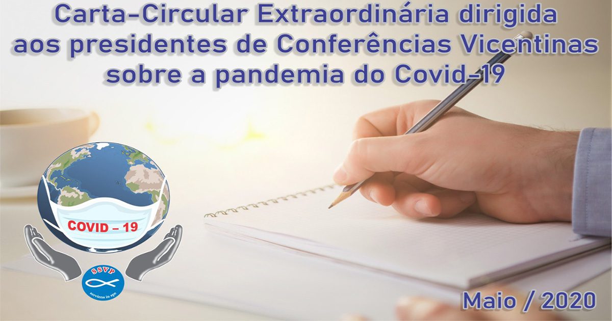 Presidente-geral da SSVP publica uma carta extraordinária sobre a pandemia de Covid-19