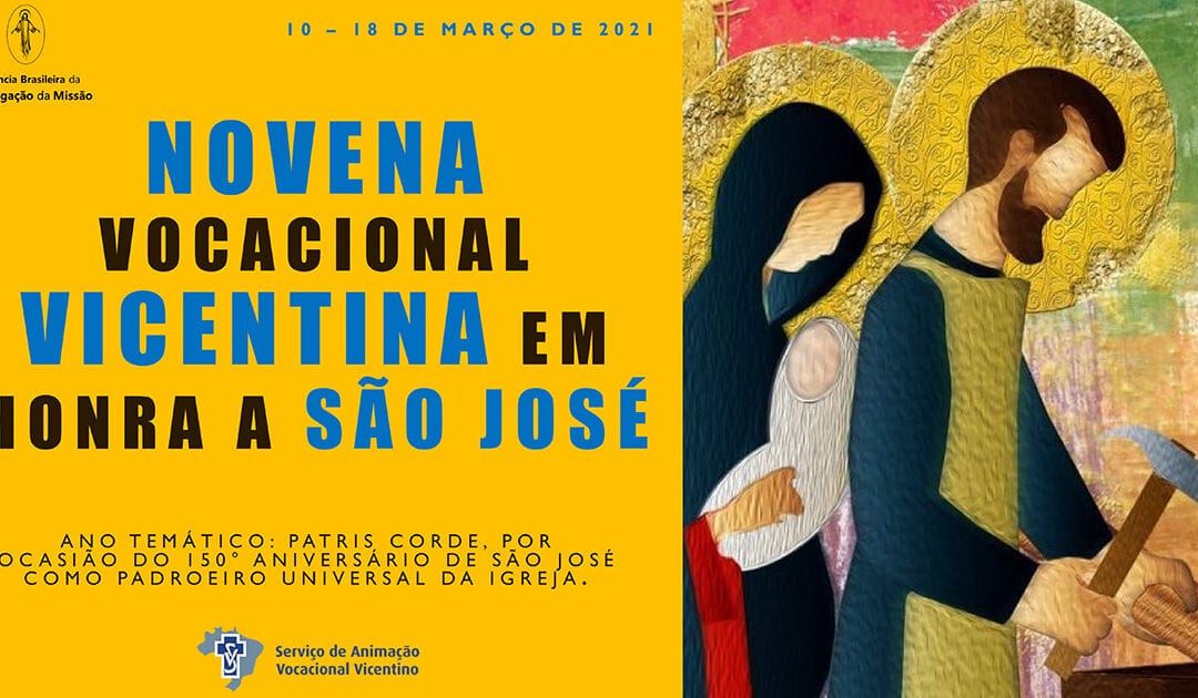 Novena vocacional vicentina em honra a São José. 3º dia