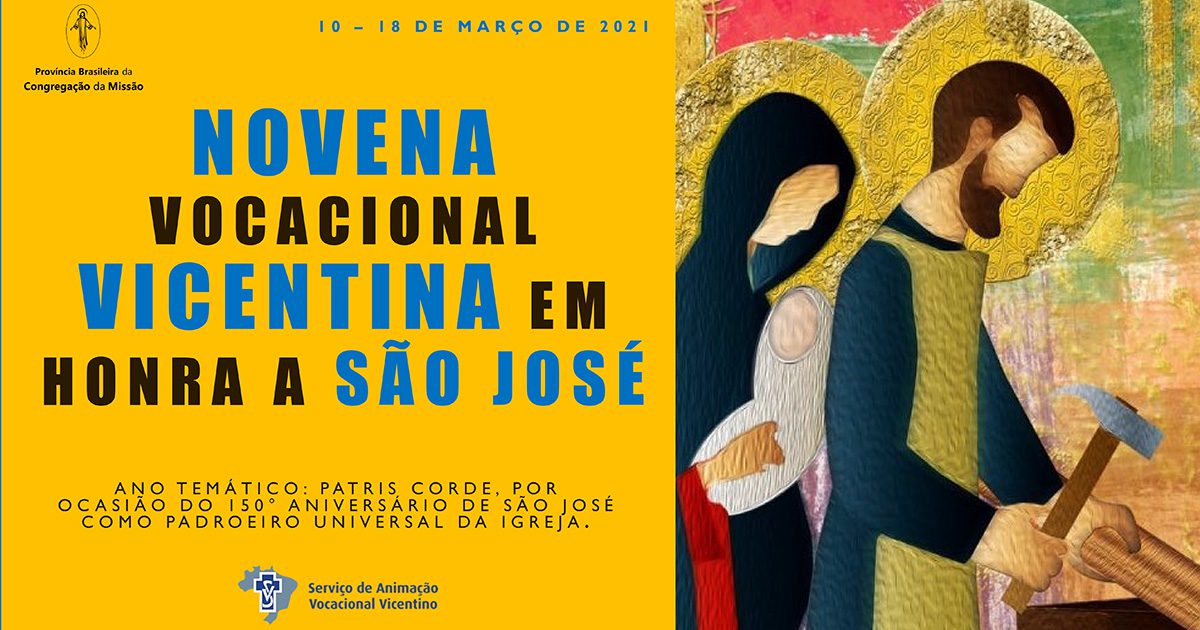 Novena vocacional vicentina em honra a São José. 4º dia