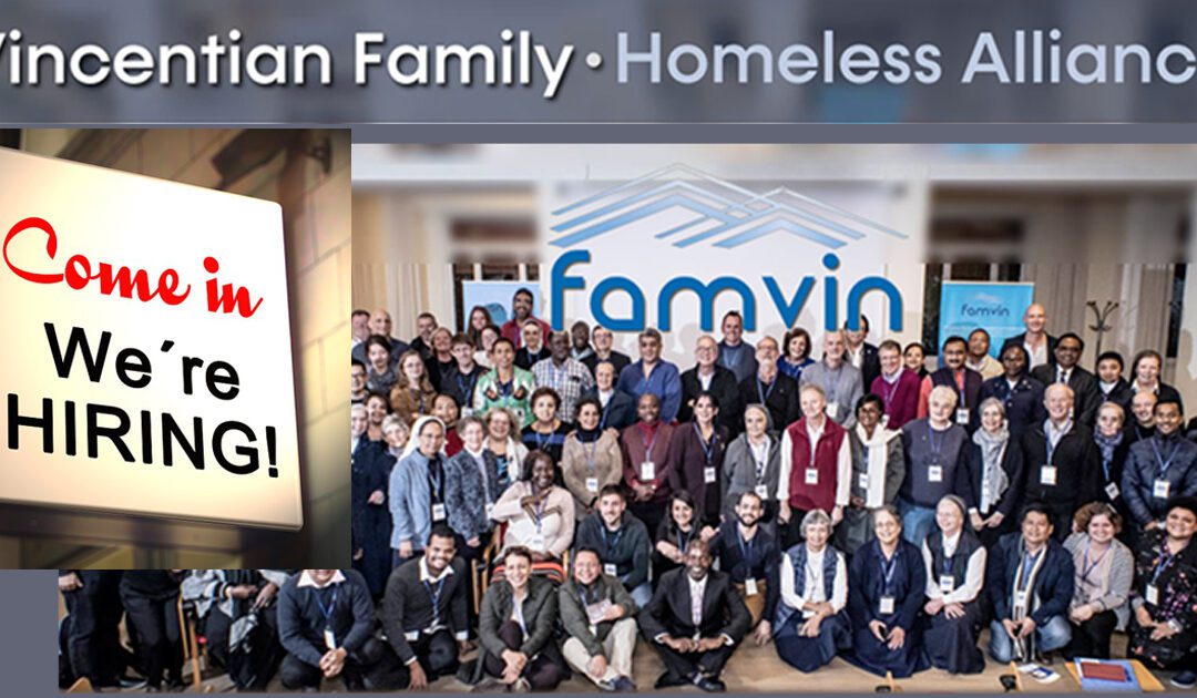 Oportunidade de trabalho com a Aliança Famvin com os sem-teto: Gerente Digital e de Comunicação