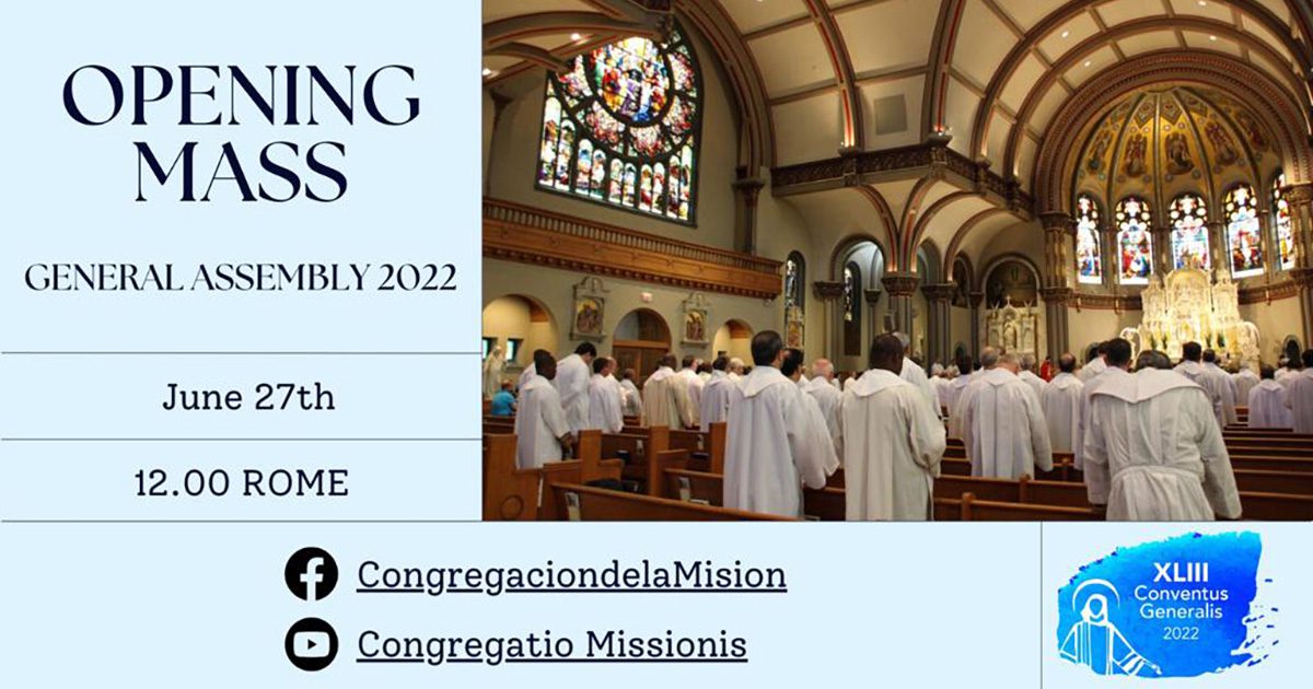 Missa de abertura da Assembléia Geral 2022 da Congregação da Missão