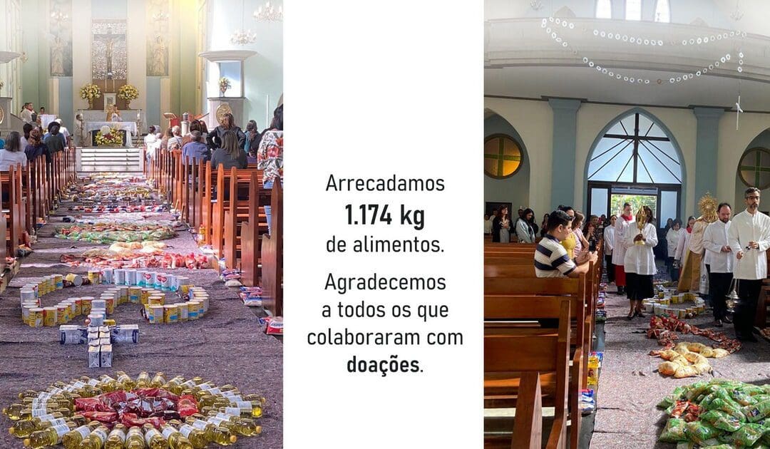 Campanha de Corpus Christi envia alimentos arrecadados aos projetos sociais das Filhas da Caridade no Brasil