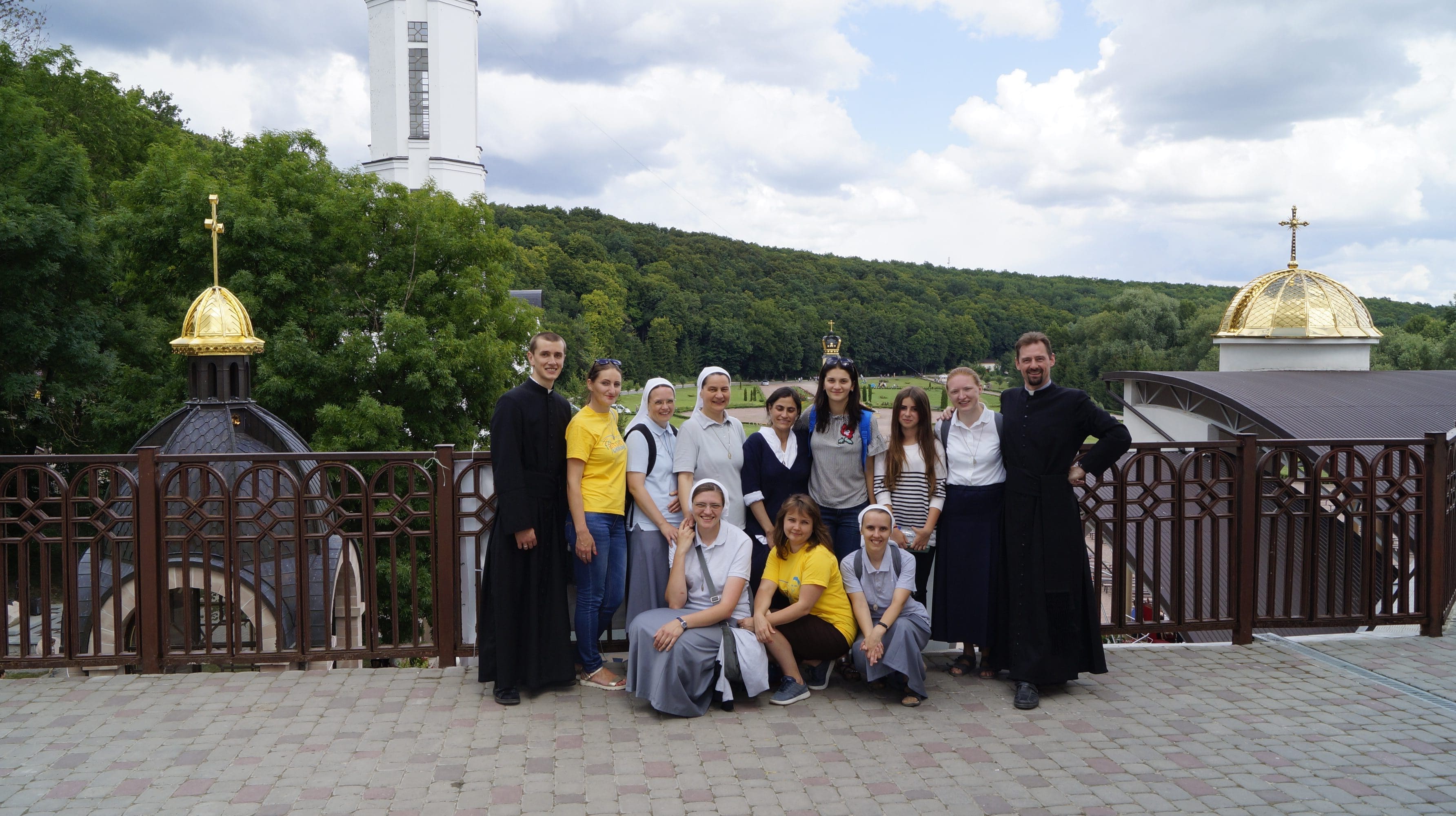 Association of the Miraculous Medal on pilgrimage in Zarvanytsia, Ukraine